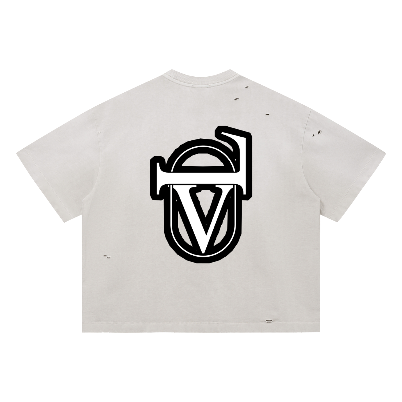 Vintage Washed Distressed Boxy Oversized T-Shirt