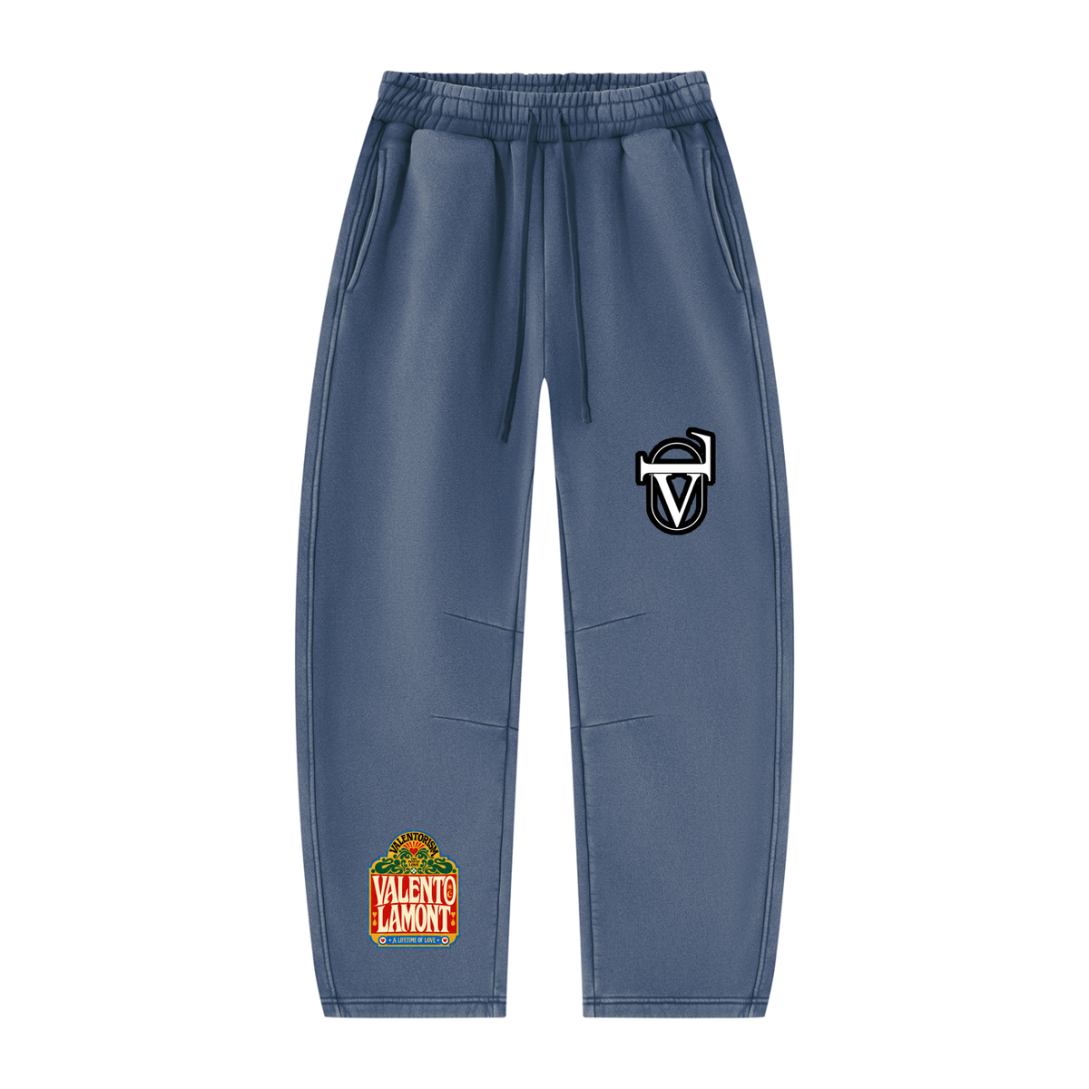 Unisex Vintage Wash Barrel Leg Fleece Sweatpants