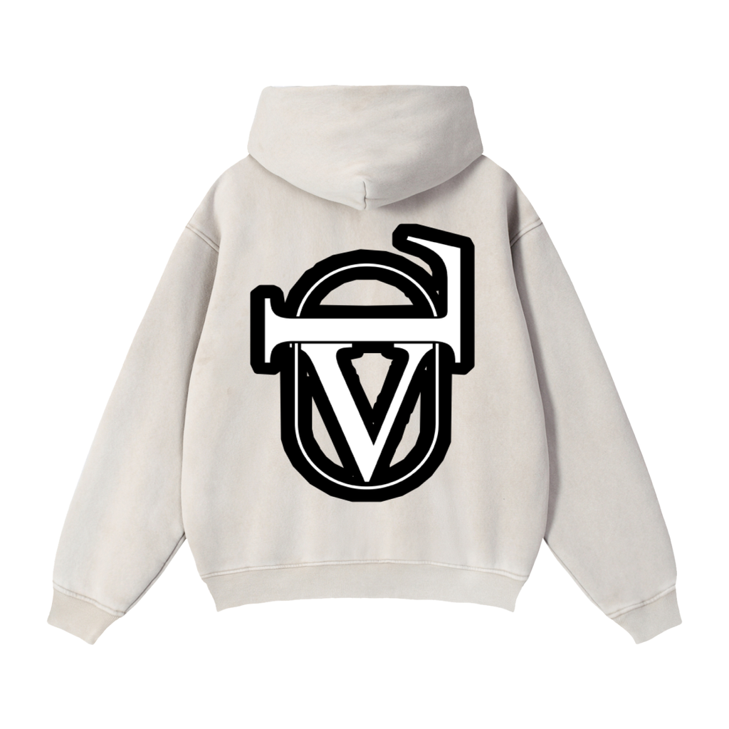 Zip-Through Boxy Fleece Hoodie