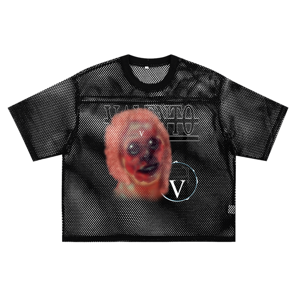 See-through Boxy Net T-shirt