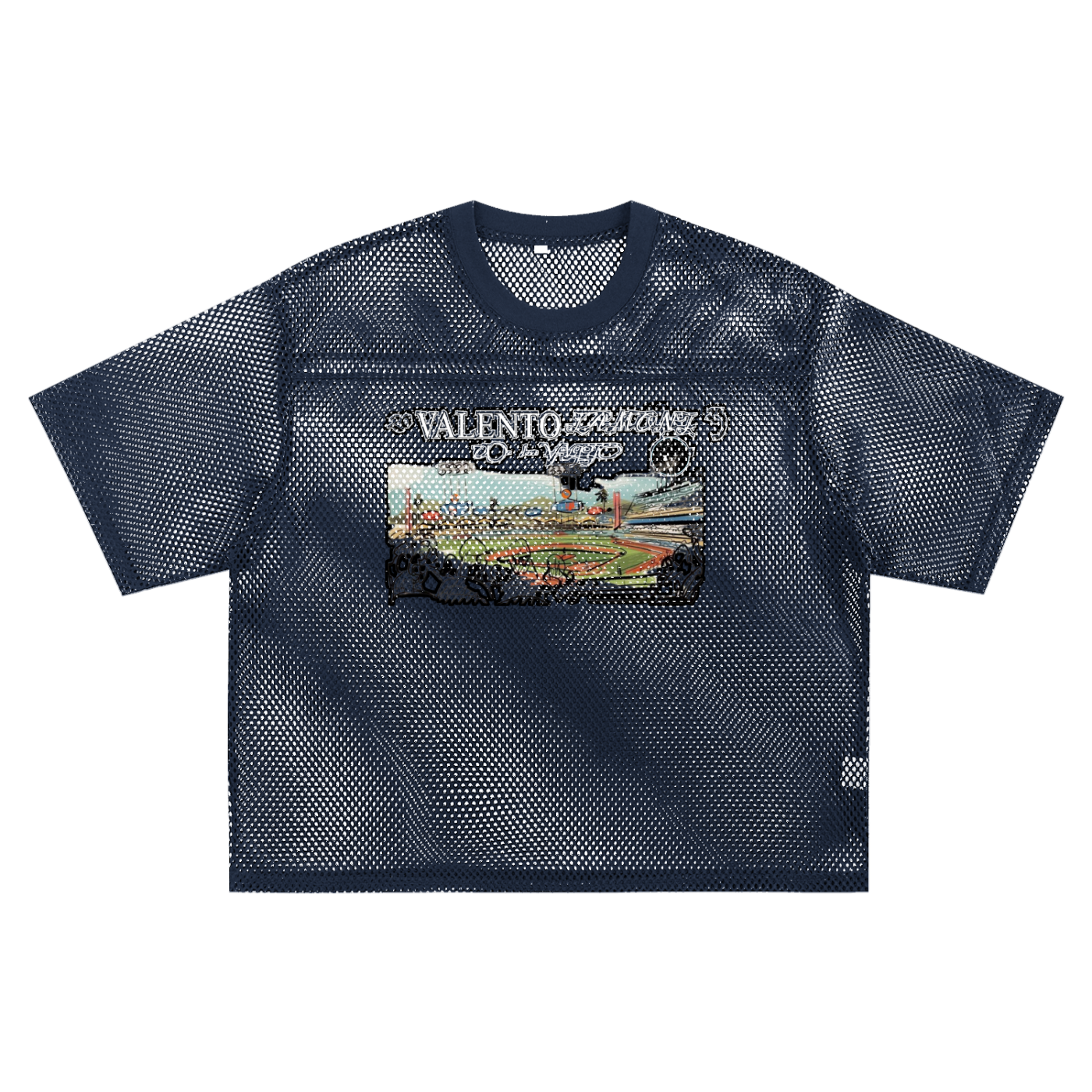 See-through Boxy Net T-shirt