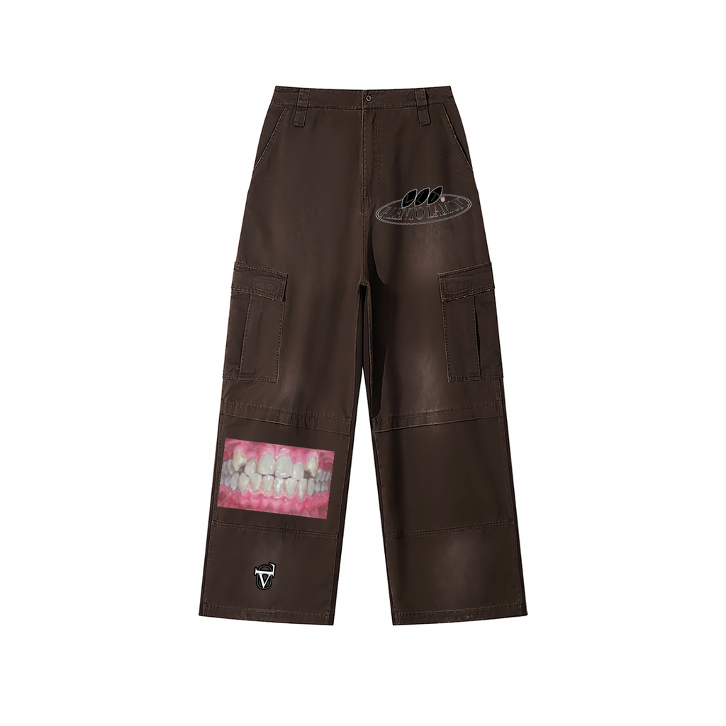 Unisex Sunfade Washed Fleece Cargo Pants