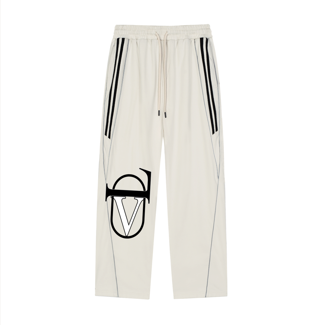 Reflection Striped Straight-Leg Sweatpants