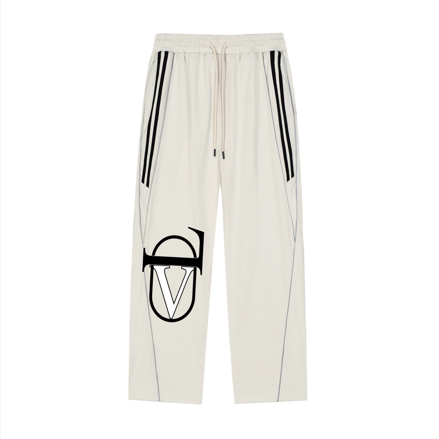 Reflection Striped Straight-Leg Sweatpants