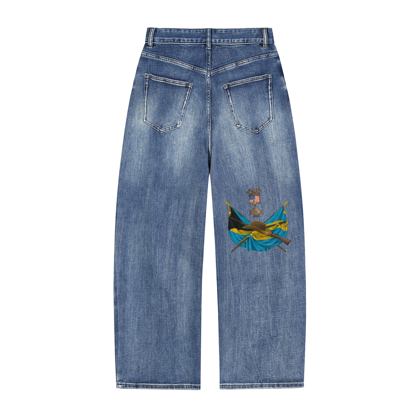 Sun Fade Heavyweight Denim Jeans