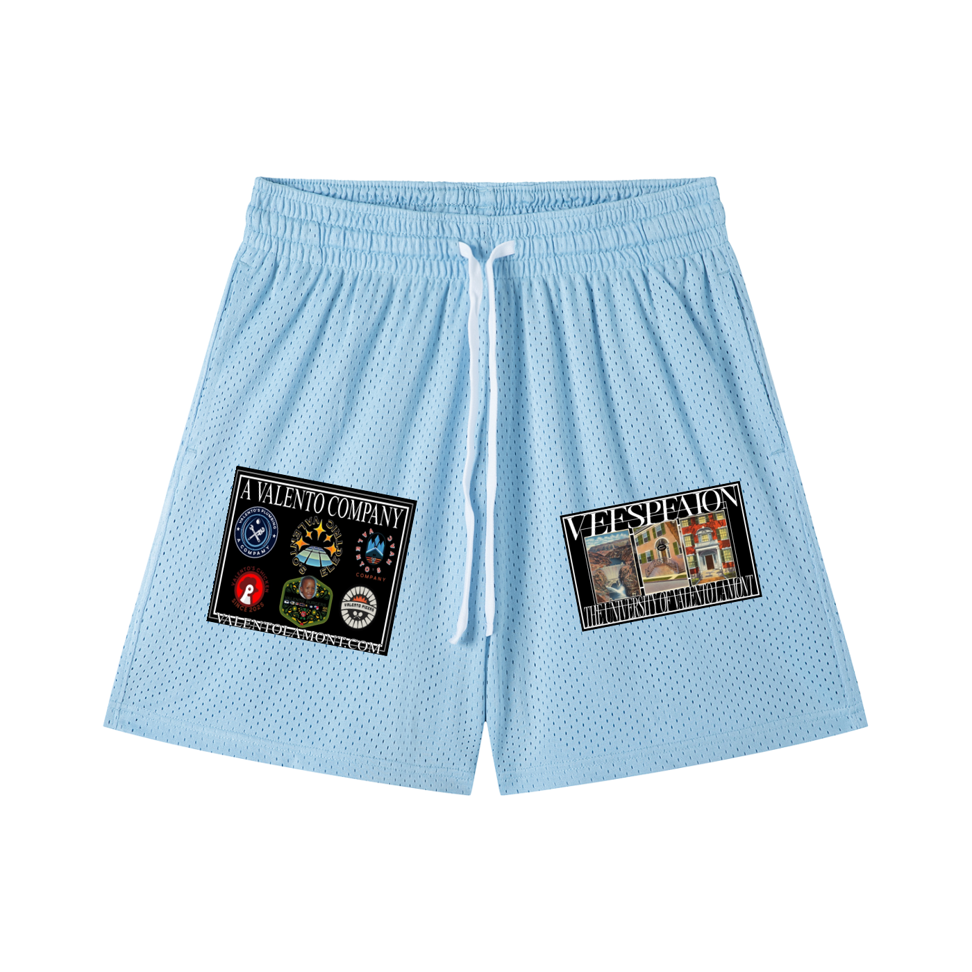 Mesh Drawstring Shorts