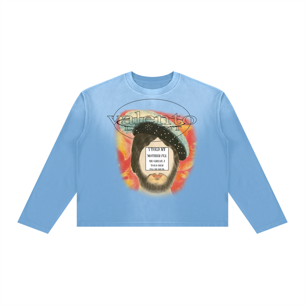 Unisex Sunfade Boxy Long Sleeve T-Shirt