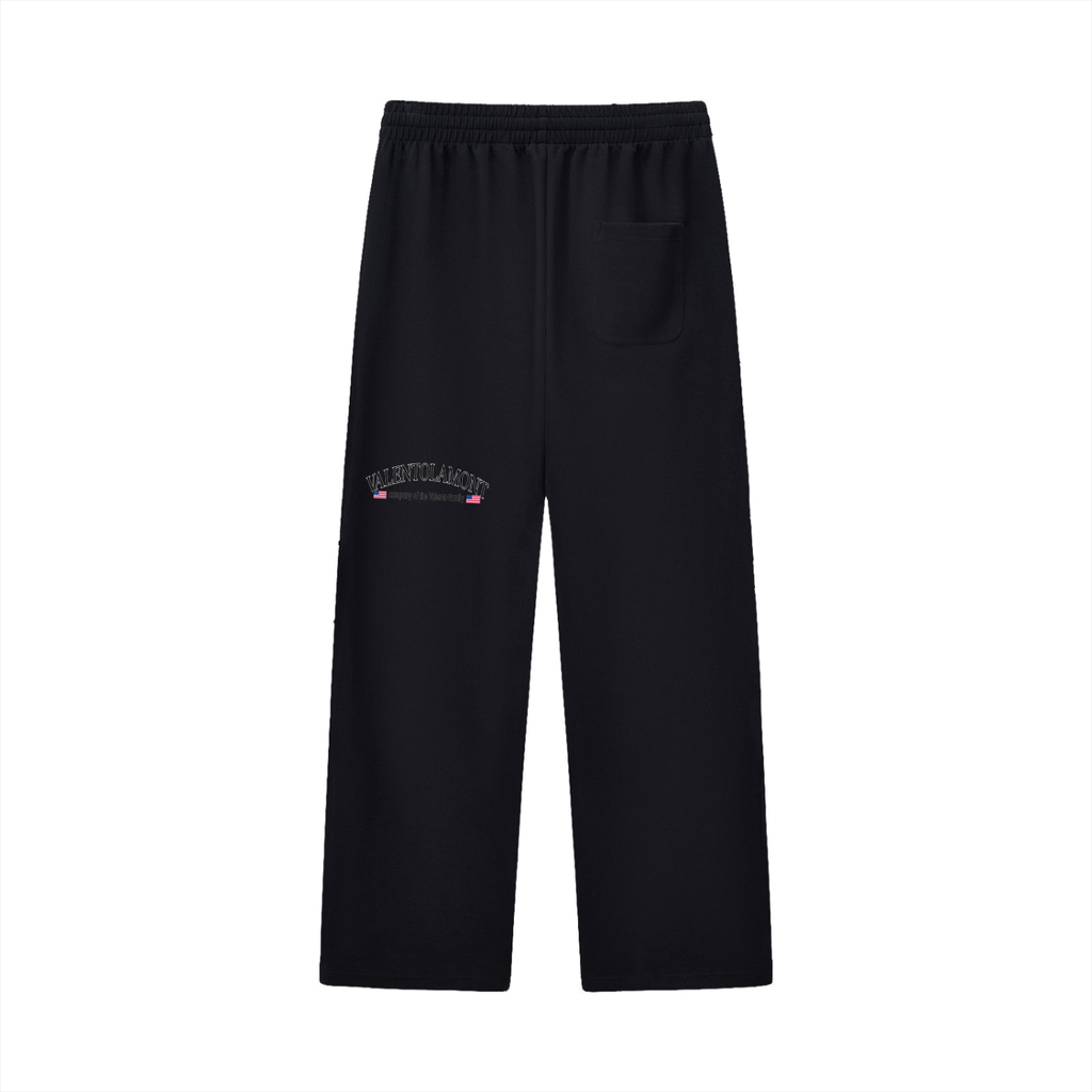 Curved Stripe Straight Sweatpants