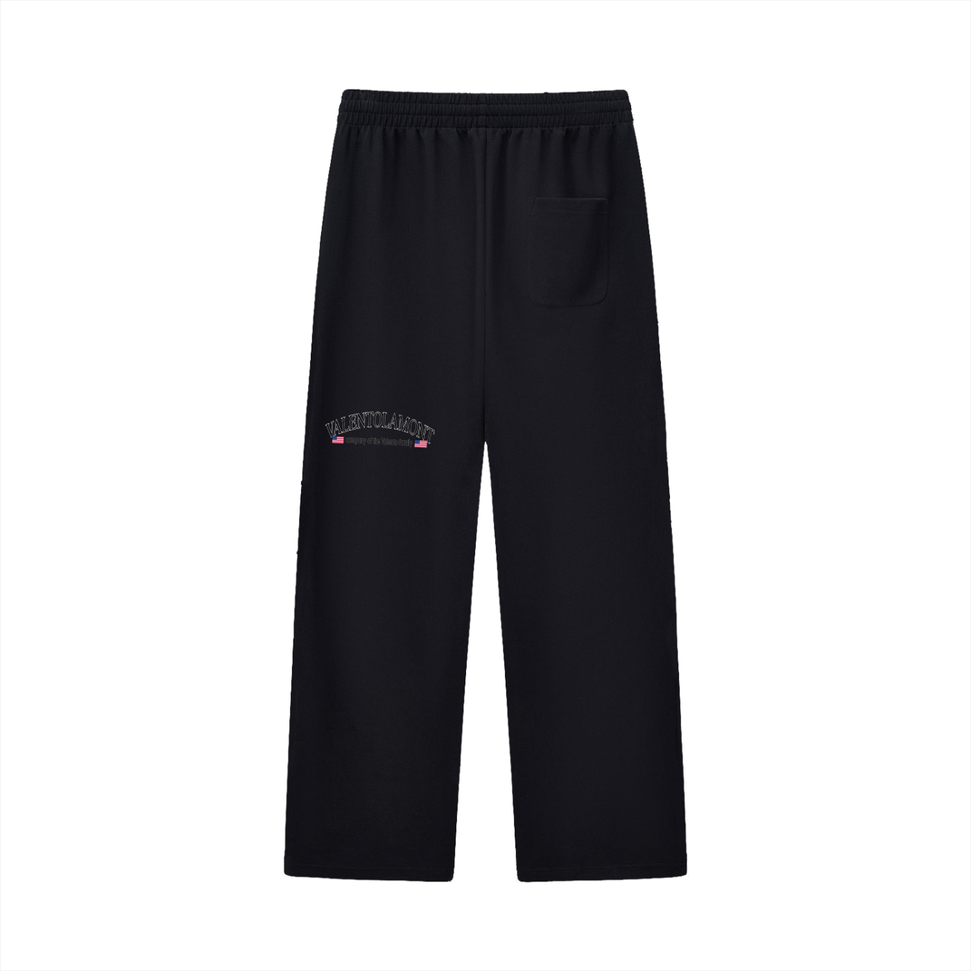 Curved Stripe Straight Sweatpants