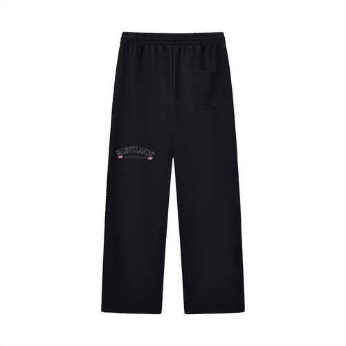 Curved Stripe Straight Sweatpants
