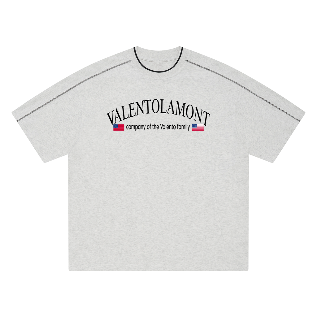 Unisex Oversized Contrast Tape T-Shirt