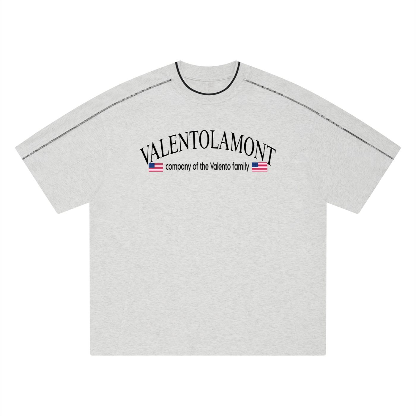 Unisex Oversized Contrast Tape T-Shirt