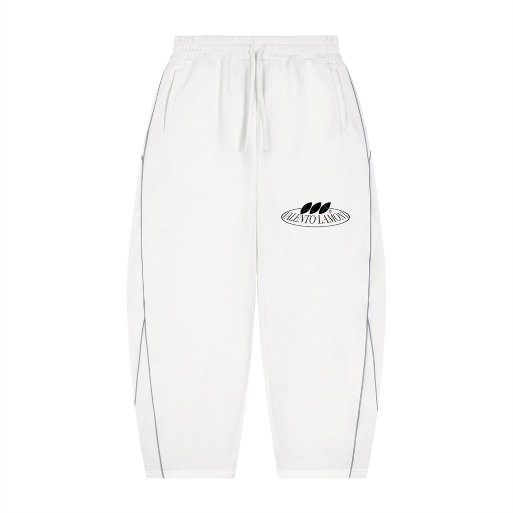 V Piping Fleece Barrel Leg Sweatpants