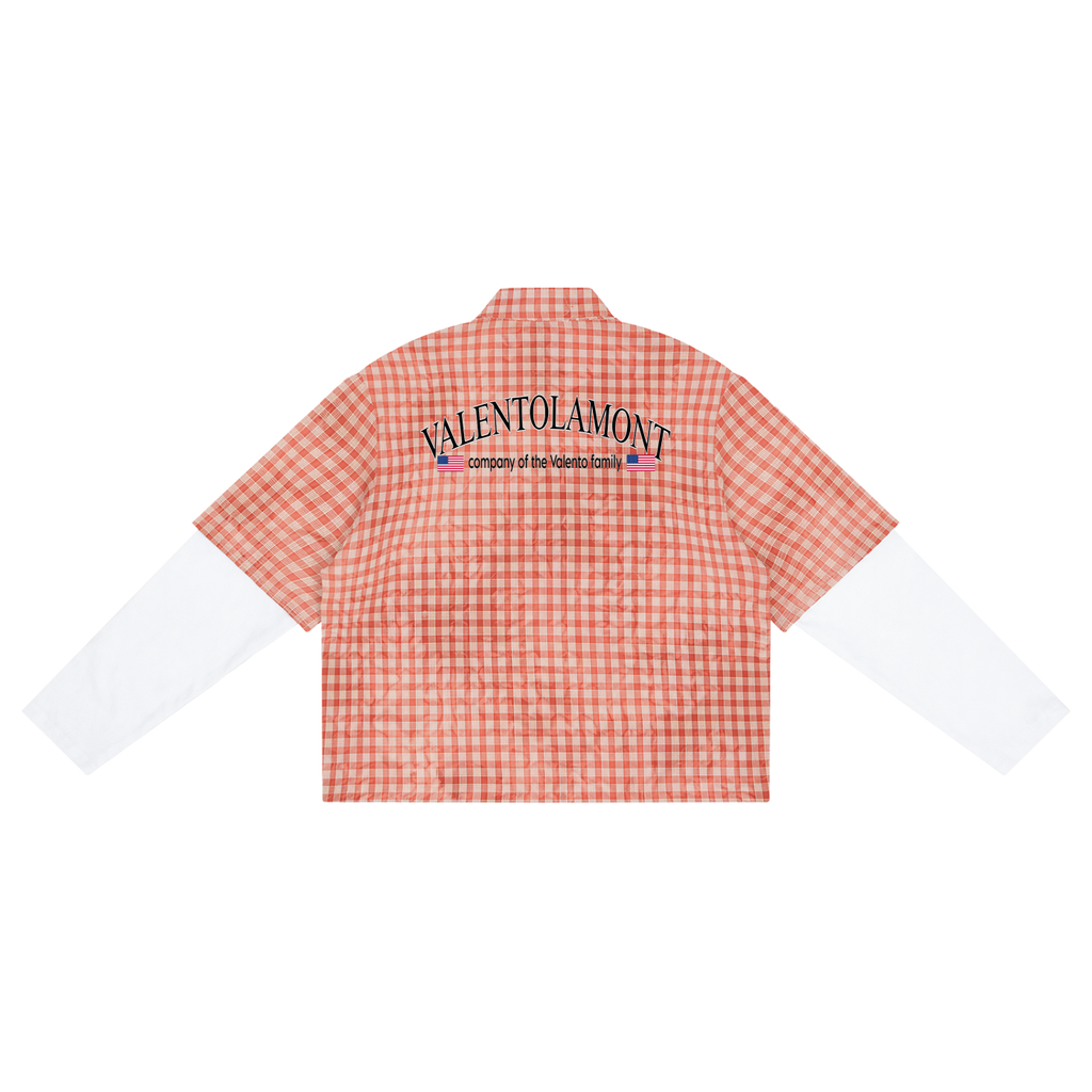 Unisex Vintage Wash Plaid Short Sleeve Shirt