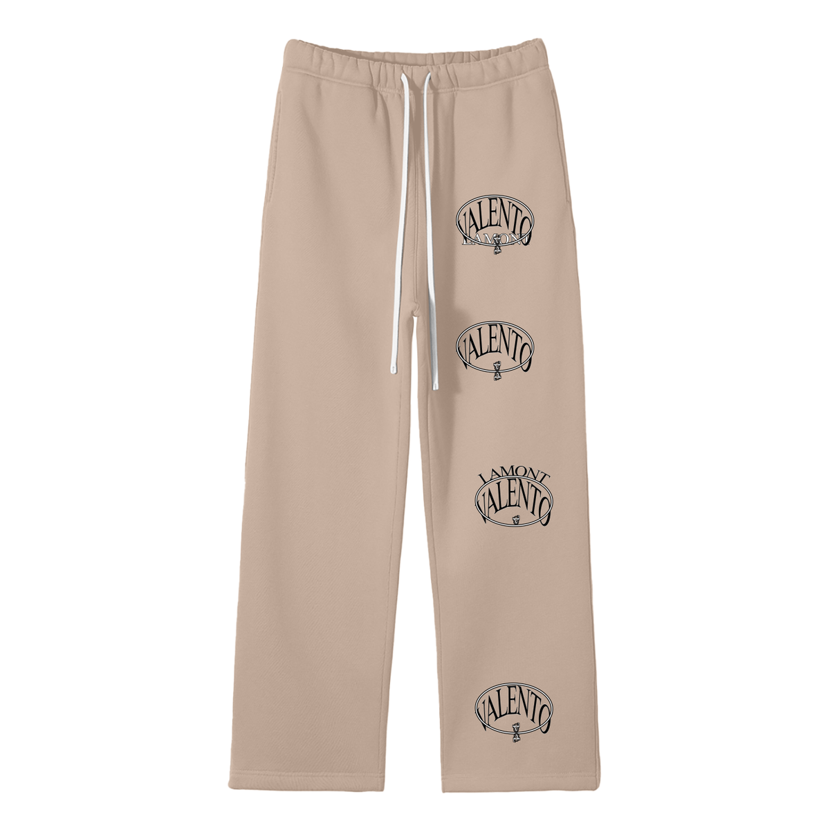 Unisex Solid Color Fleece Straight Leg Pants
