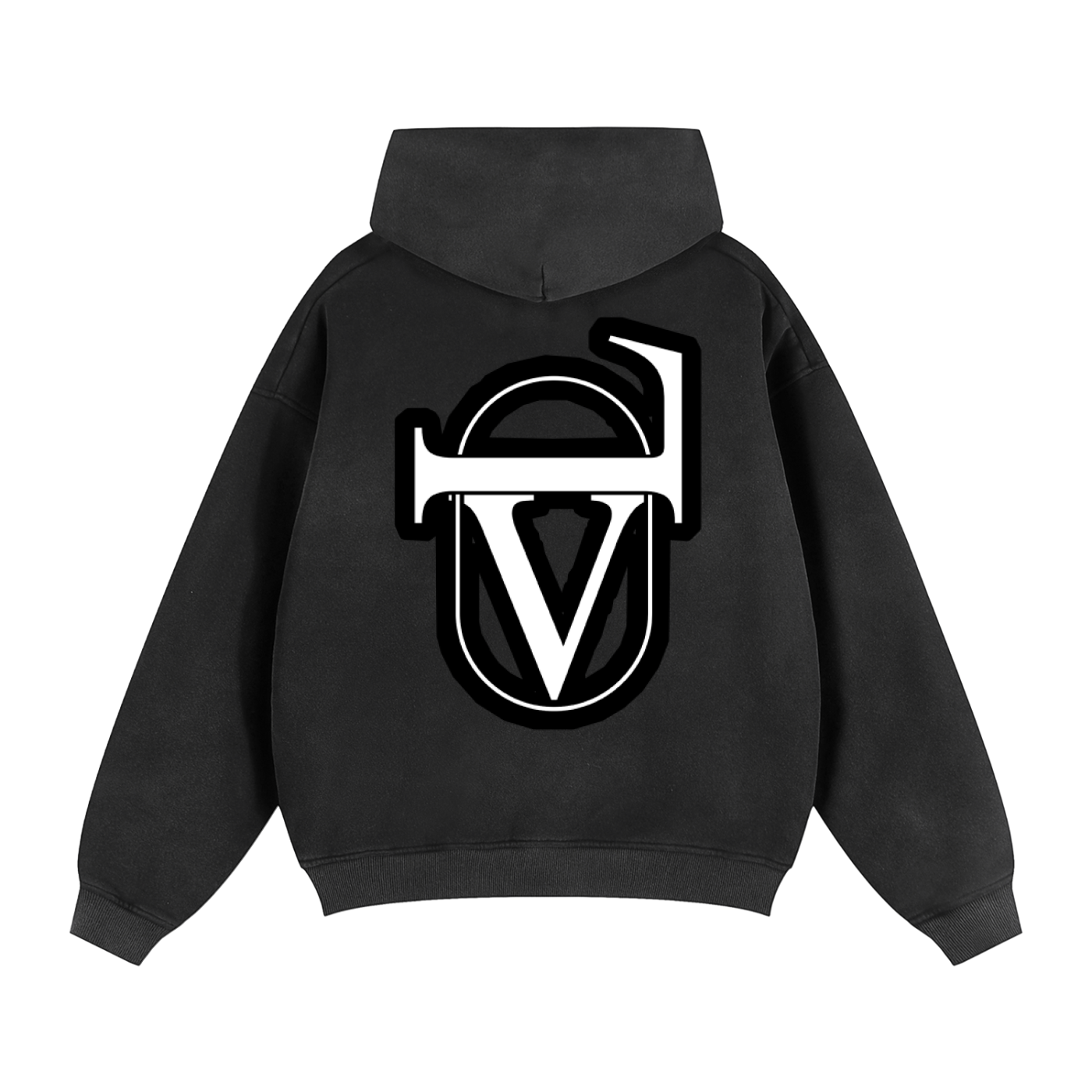 Sunfade Two-way Zipper Boxy Fleece Hoodie