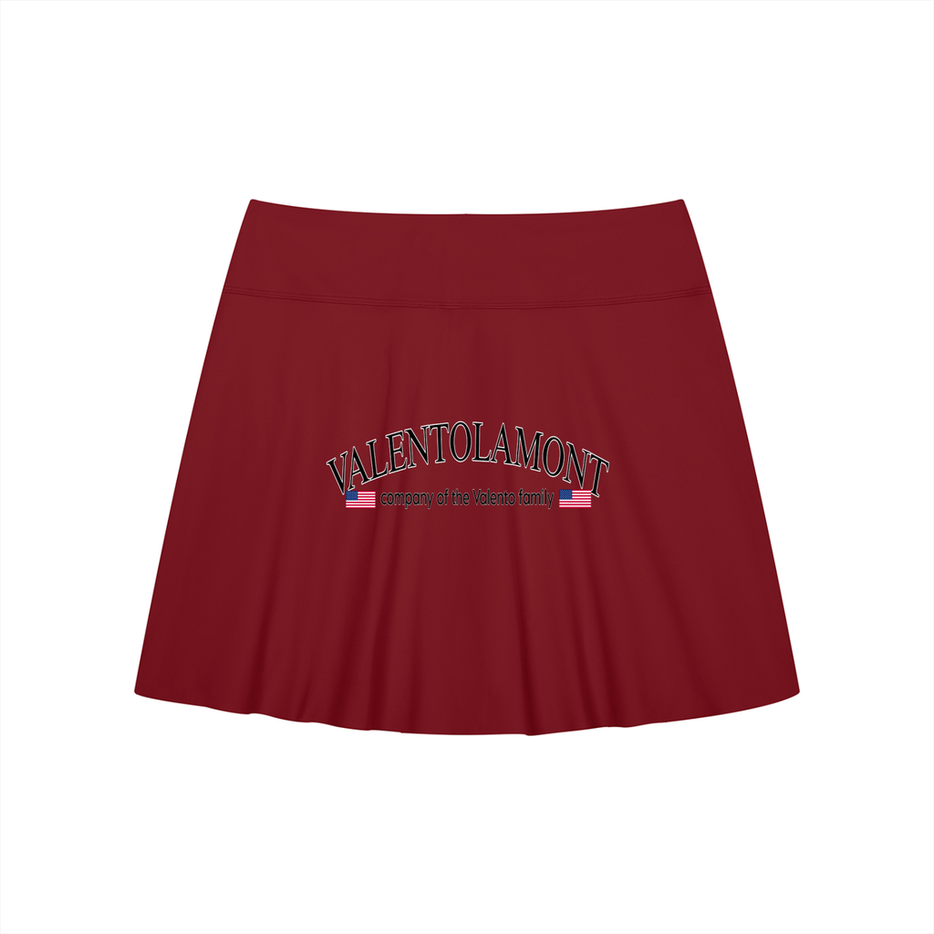 Women's A-Line Contrast Panel Slit Skirt