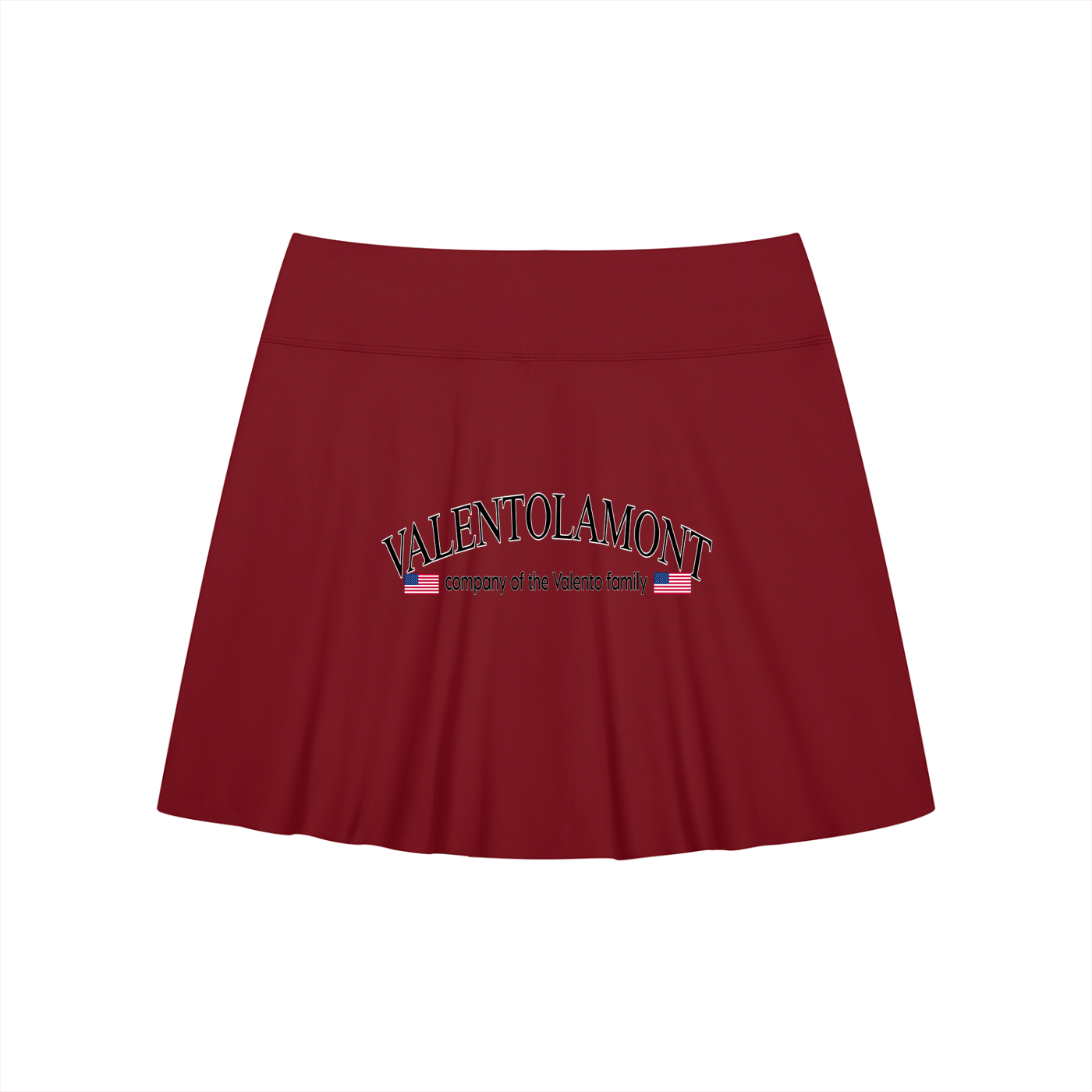 Women's A-Line Contrast Panel Slit Skirt