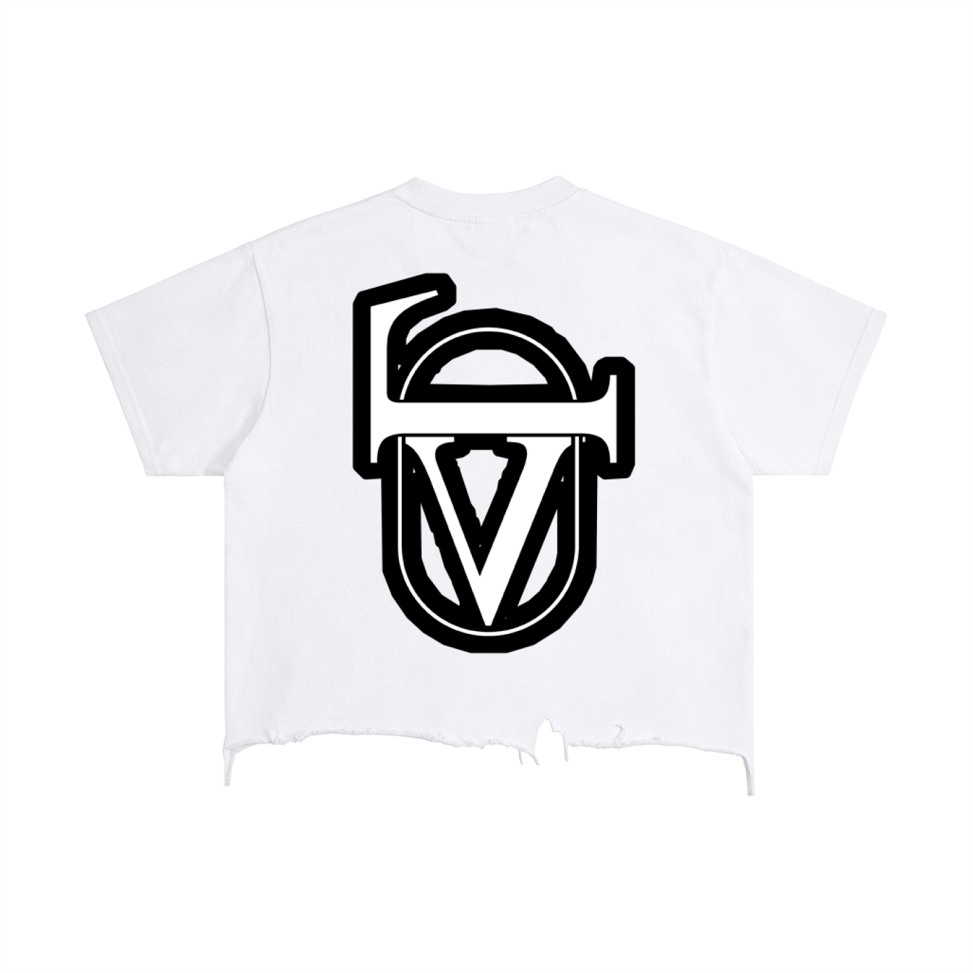 Vintage Wash Boxy Distressed Hem T-Shirt
