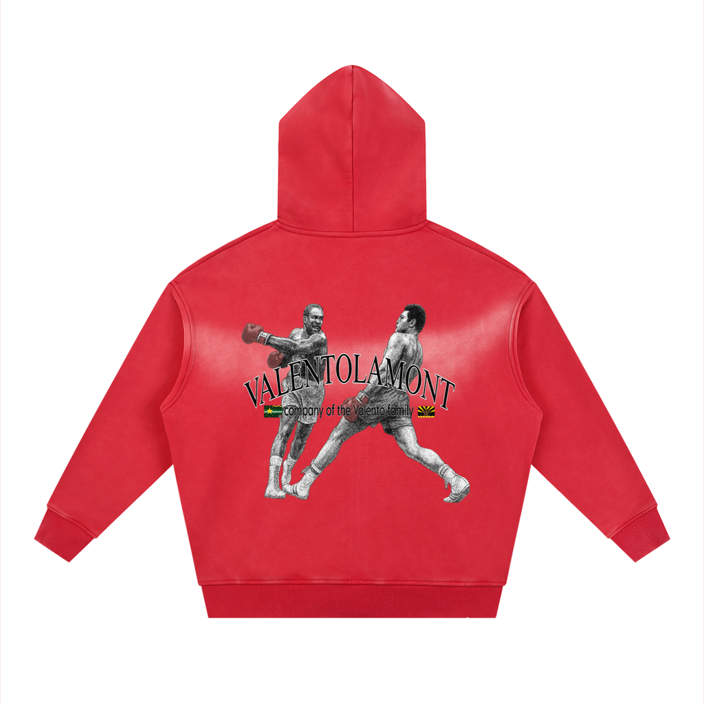 Sunfade Two-way Zipper Boxy Fleece Hoodie