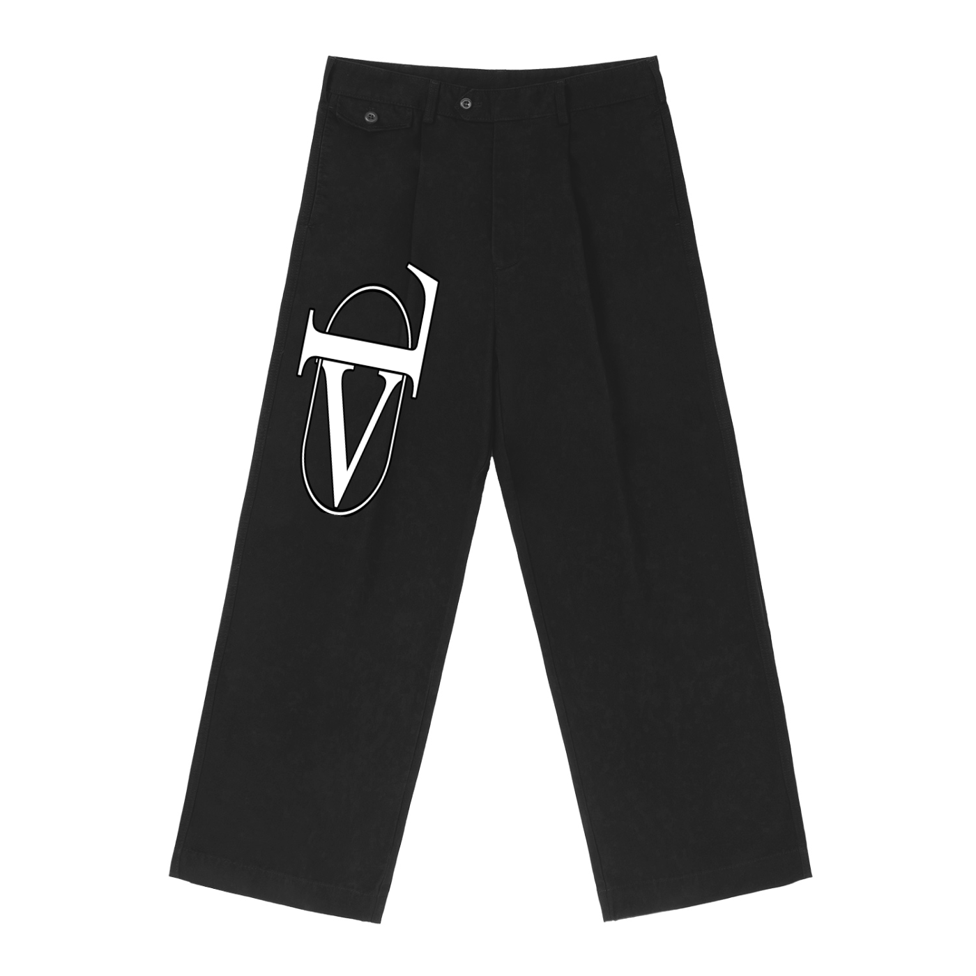 Adjustable Waist Straight-Leg Pants
