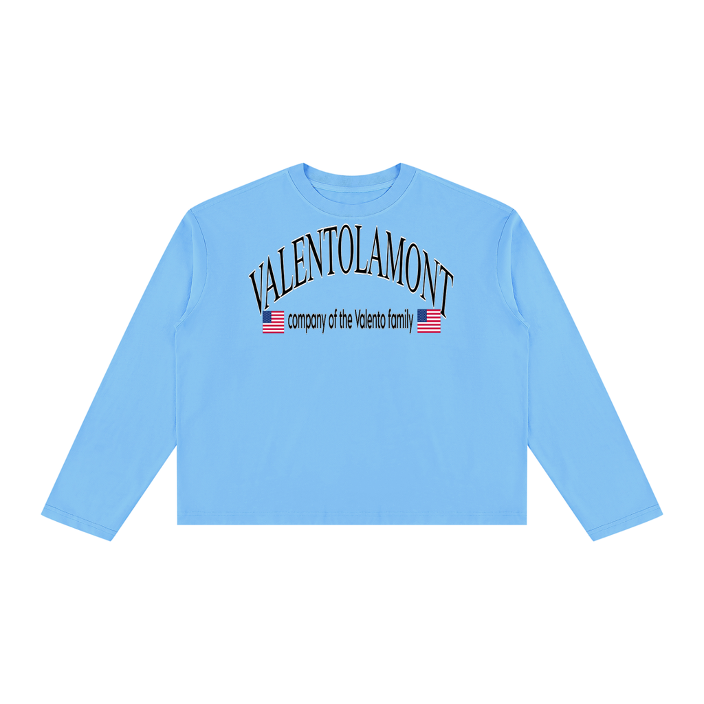 V Vintage Wash Long Sleeve Boxy T-Shirt
