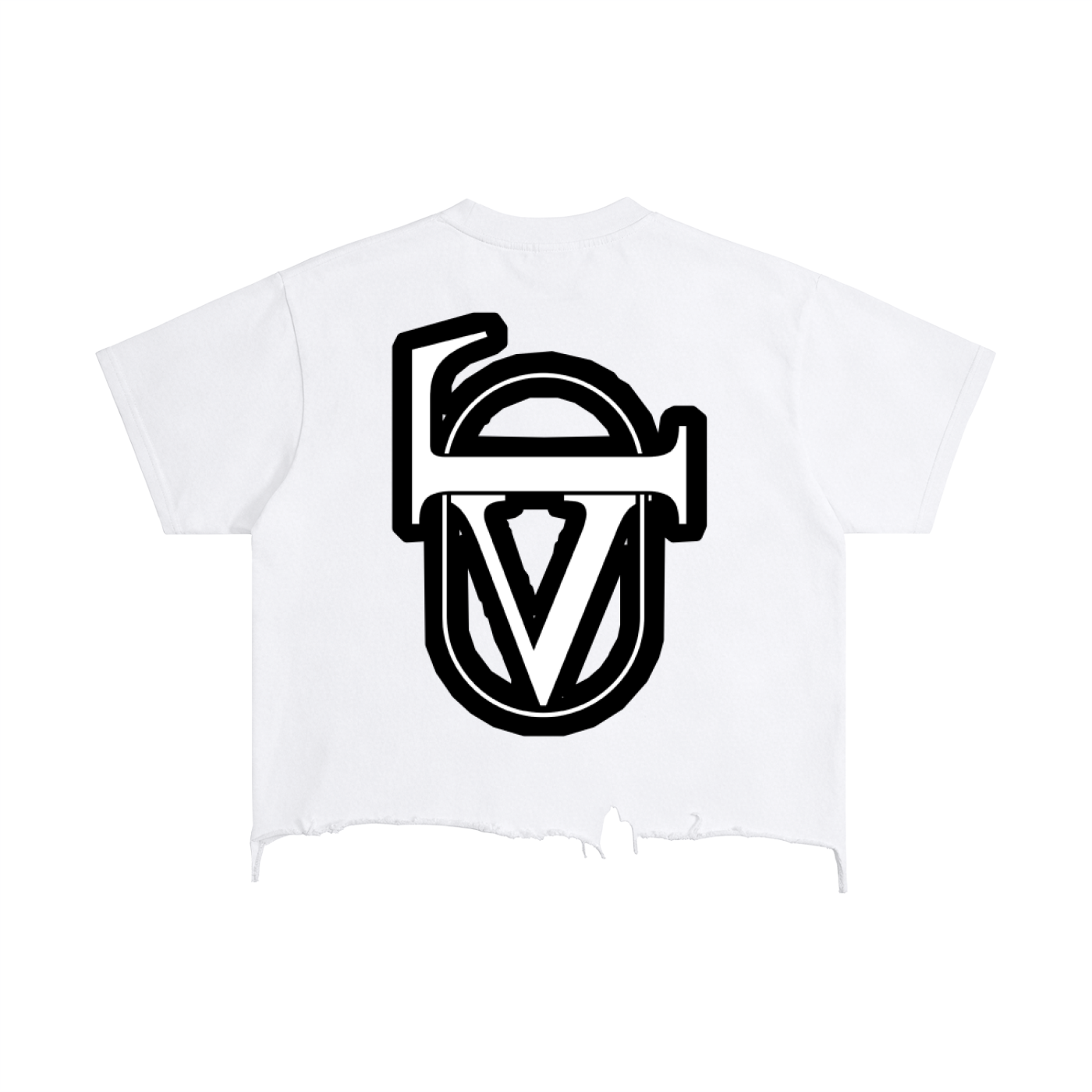 Vintage Wash Boxy Distressed Hem T-Shirt