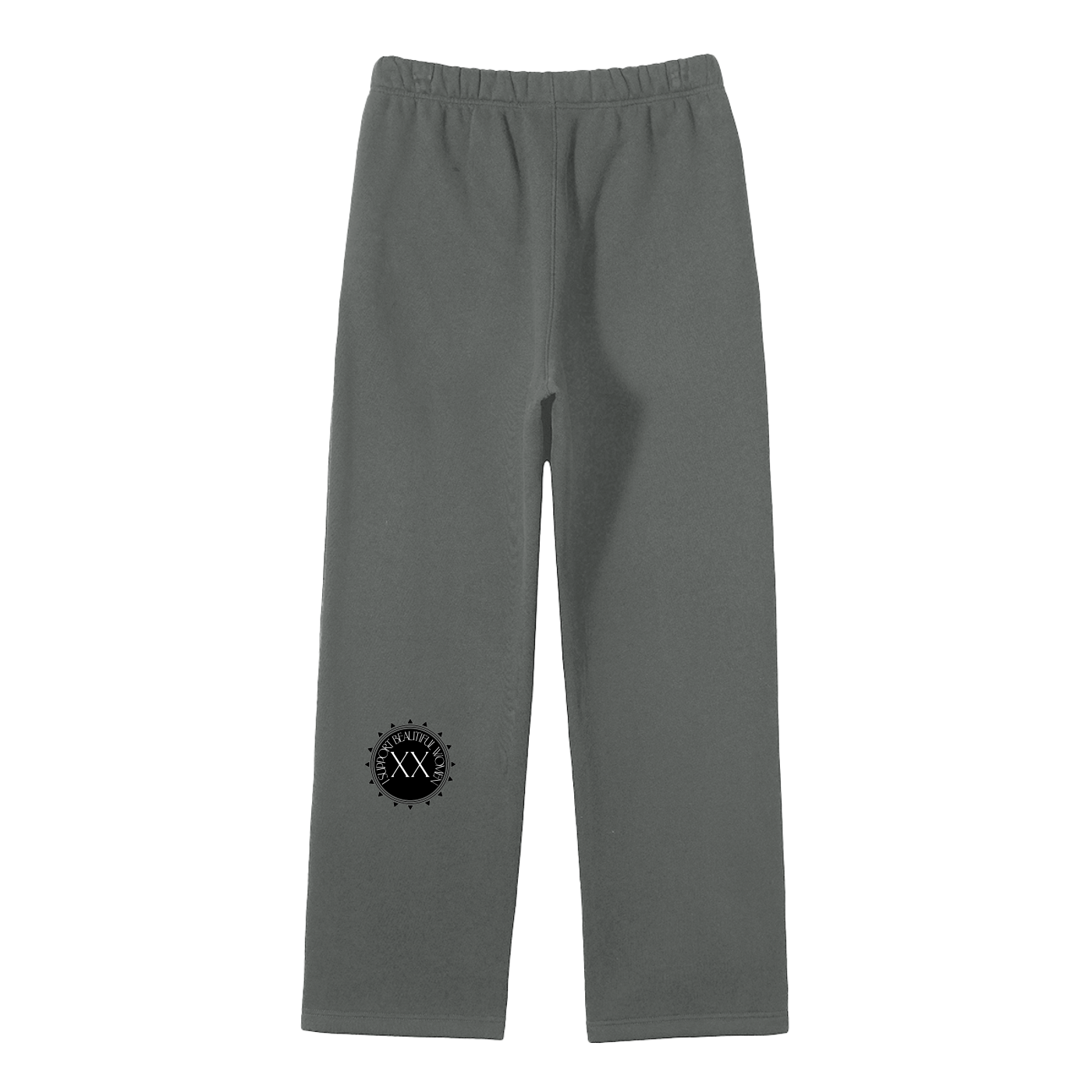 Unisex Solid Color Fleece Straight Leg Pants