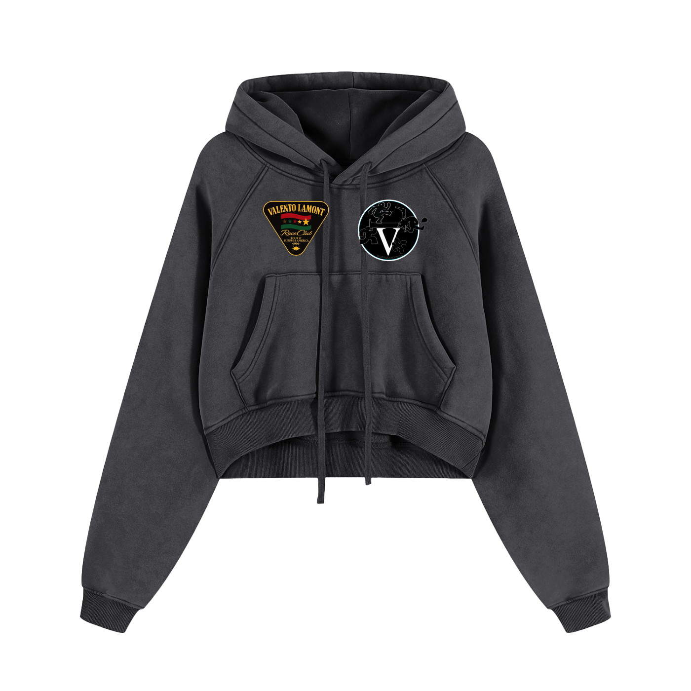 Snow Washed Cropped Hoodie