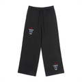 Fleece Drawstring Straight-Leg Sweatpants
