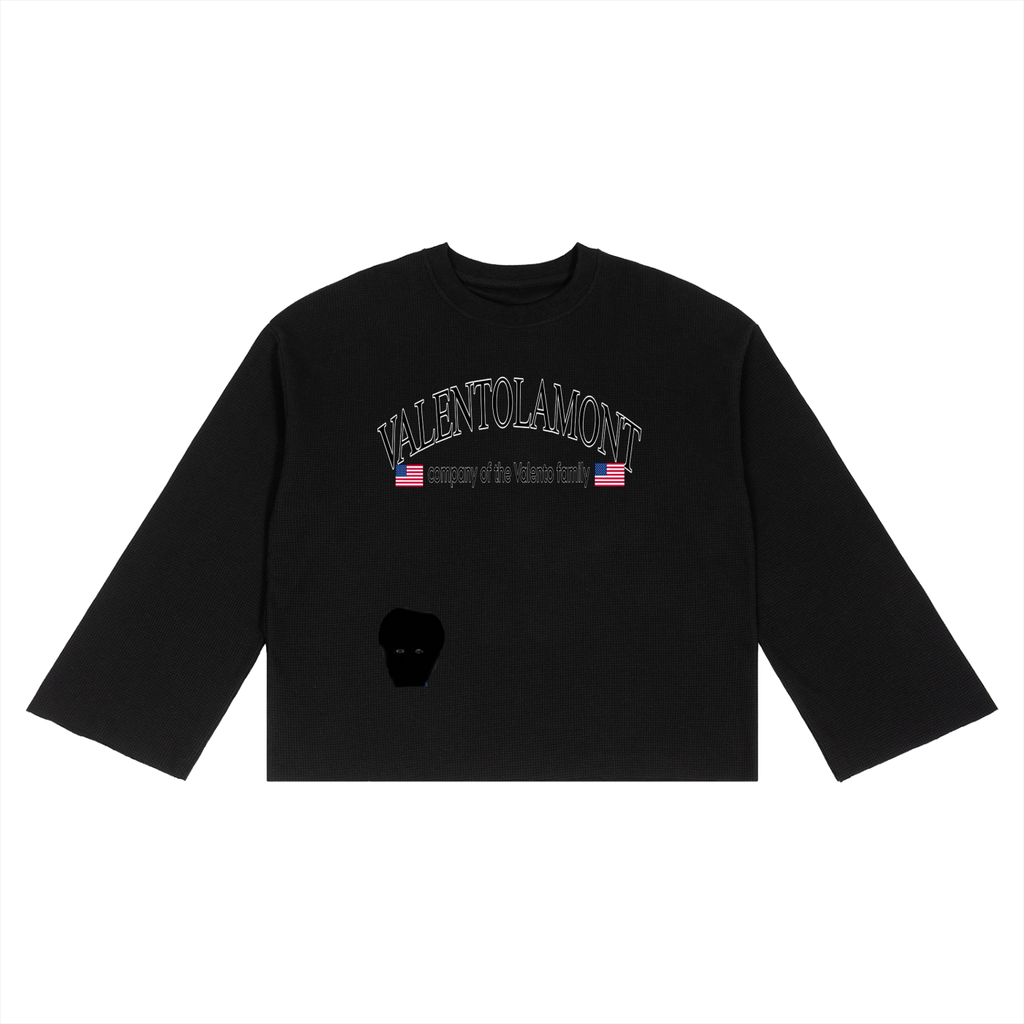 V Waffle Raw Edge T-Shirt