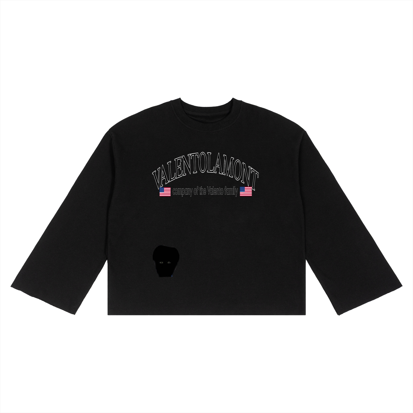 V Waffle Raw Edge T-Shirt