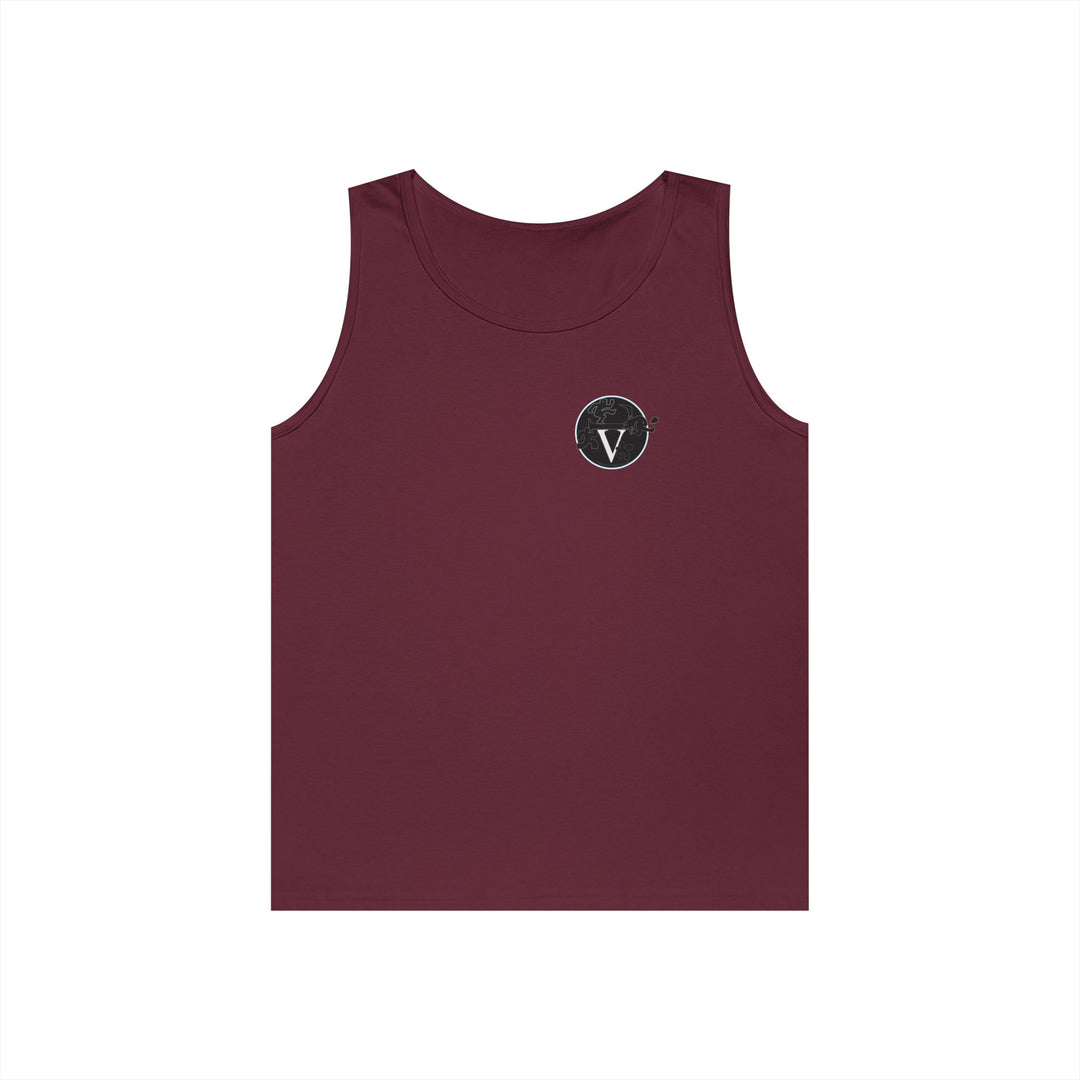 Unisex Heavy Cotton Tank Top with Minimalist Design, Casual Summer Wear, Everyday Essential, Gym Workout, Layering Piece
