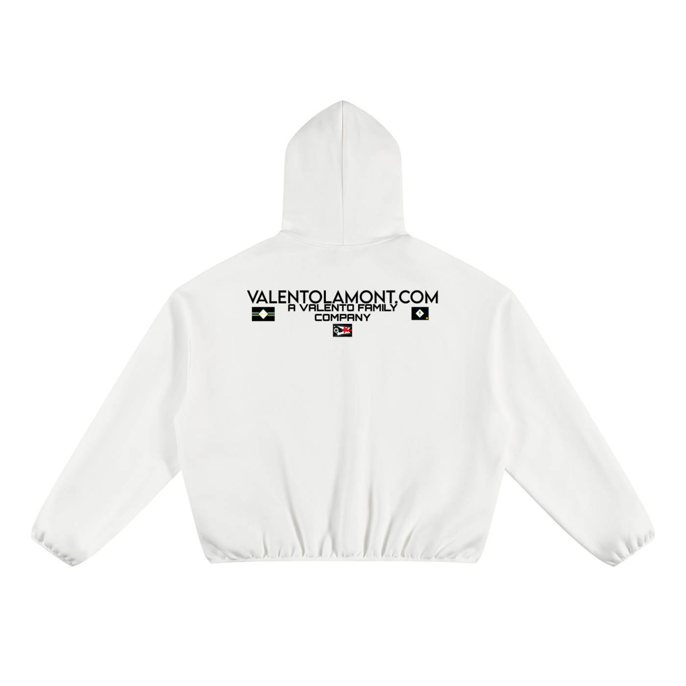 V Boxy Piping Fleece Hoodie