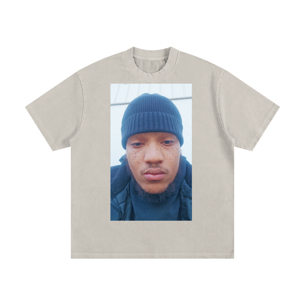 Heavyweight Vintage Washed Frayed T-Shirt