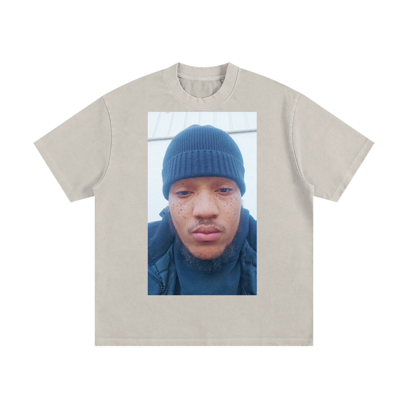 Heavyweight Vintage Washed Frayed T-Shirt