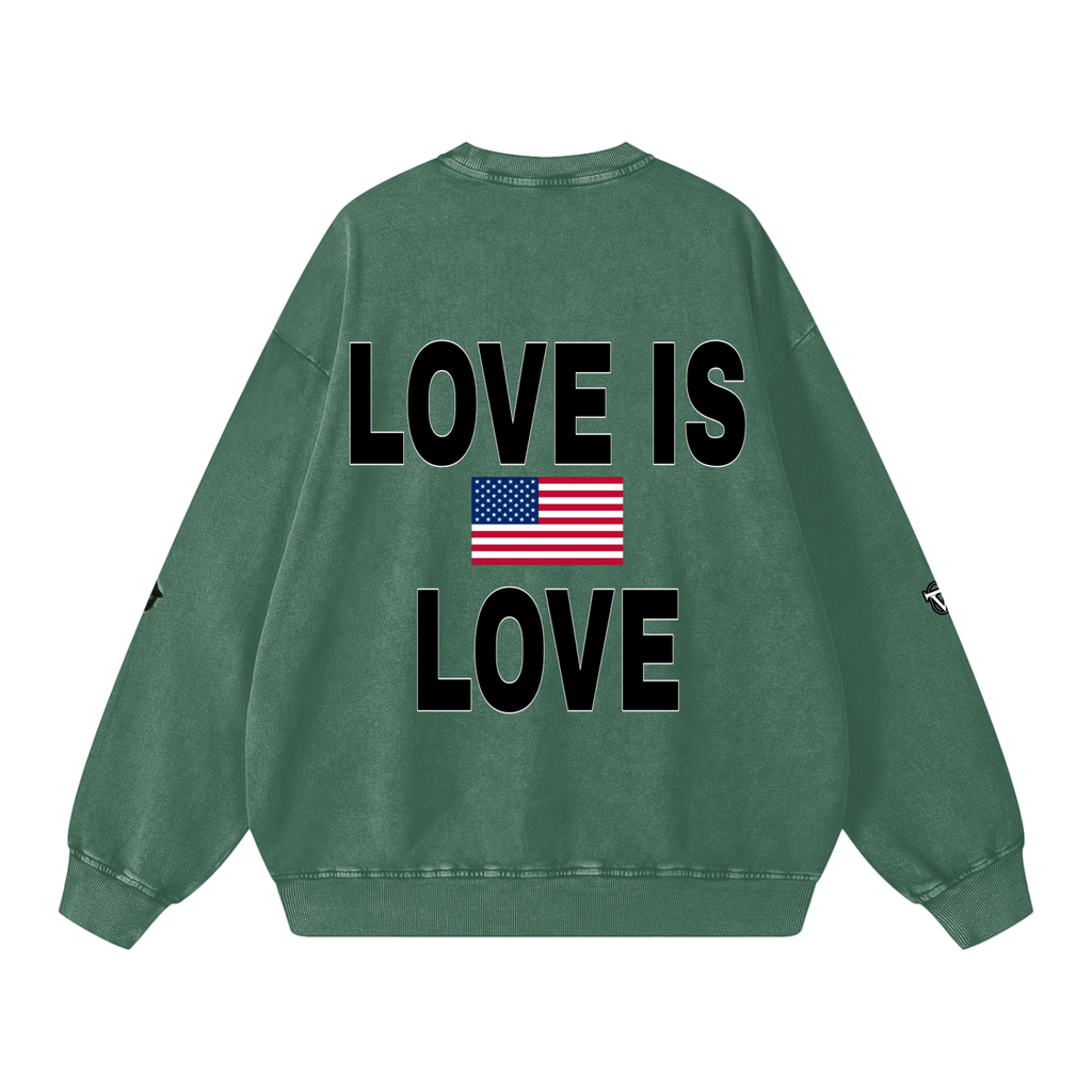 Snow Washed Oversized Sweatshirt