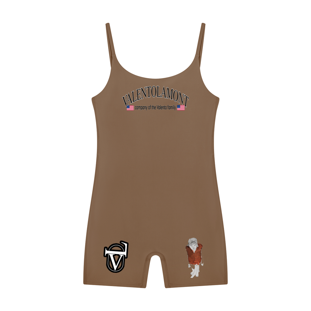 V U-Neck Yoga Romper