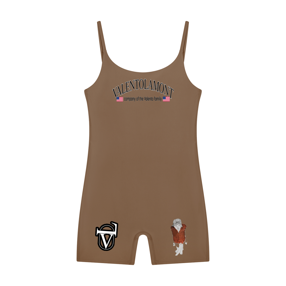 V U-Neck Yoga Romper