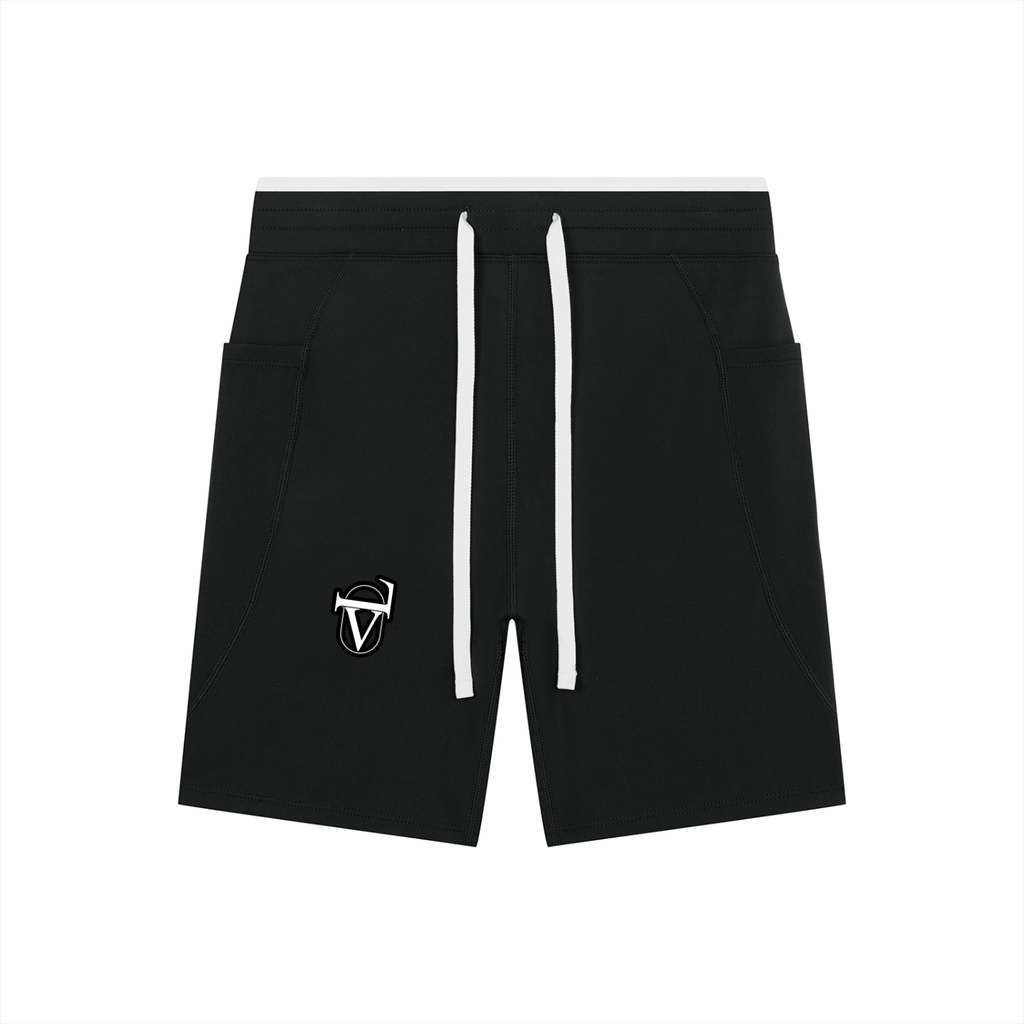 Women's High Rise Color Block Yoga Shorts