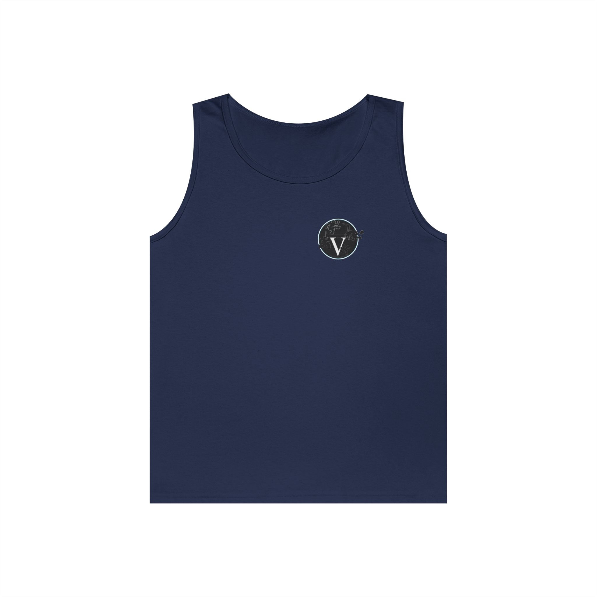 Unisex Heavy Cotton Tank Top with Minimalist Design, Casual Summer Wear, Everyday Essential, Gym Workout, Layering Piece