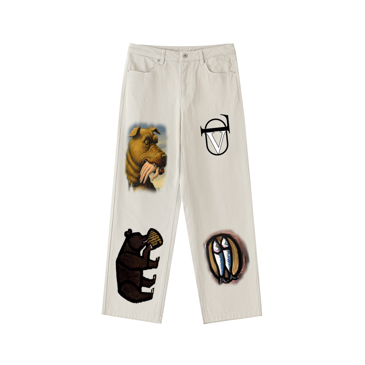 Heavyweight Cotton Straight-Leg Pants