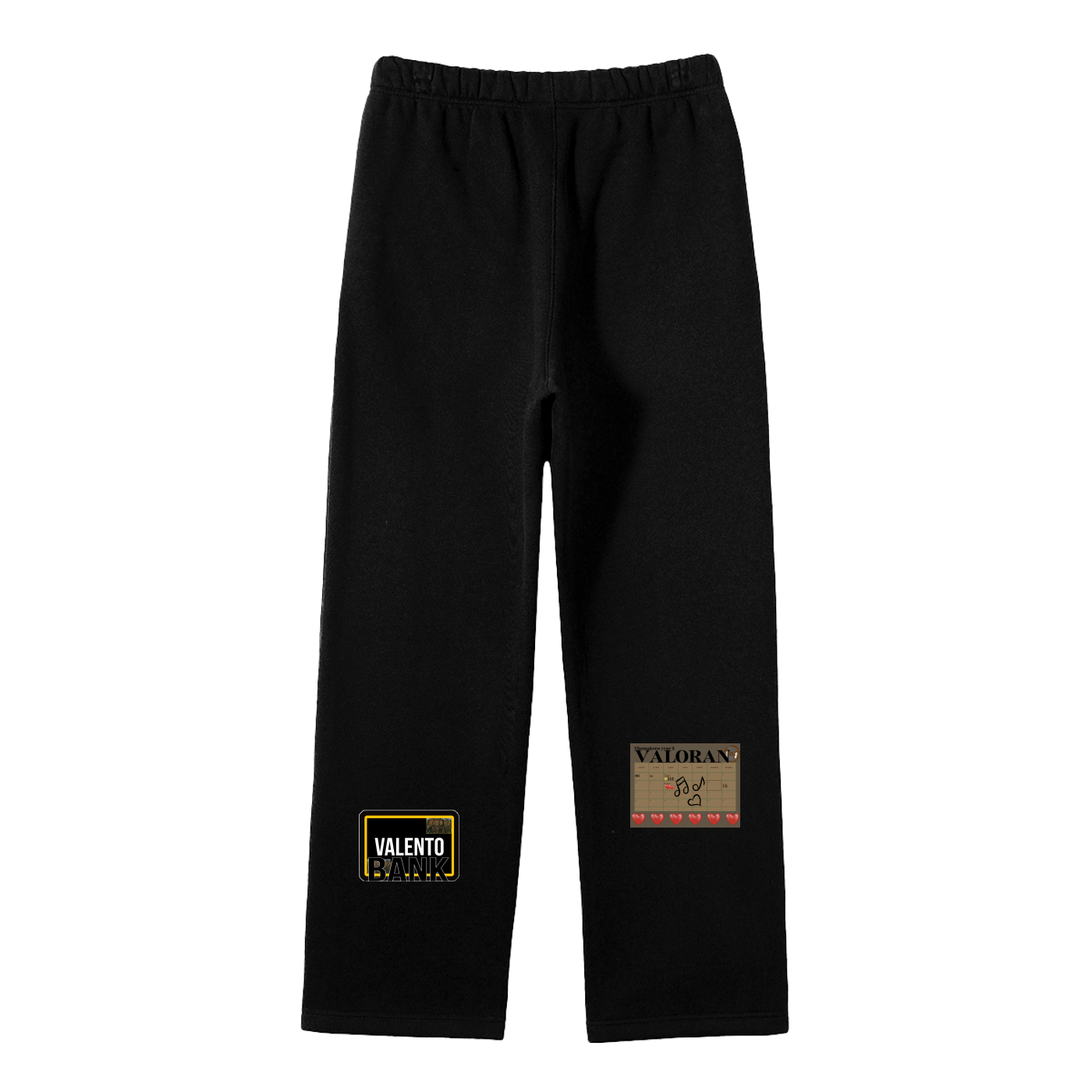 Unisex Solid Color Fleece Straight Leg Pants