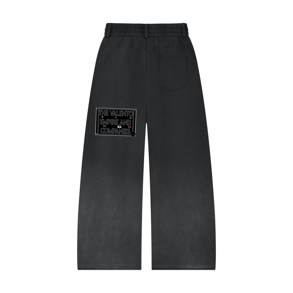 Unisex Sunfade Paneled Barrel Leg Sweatpants
