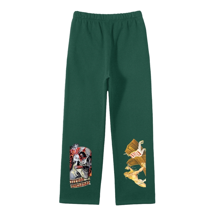 Streetwear Unisex Solid Color Fleece Straight Leg Pants