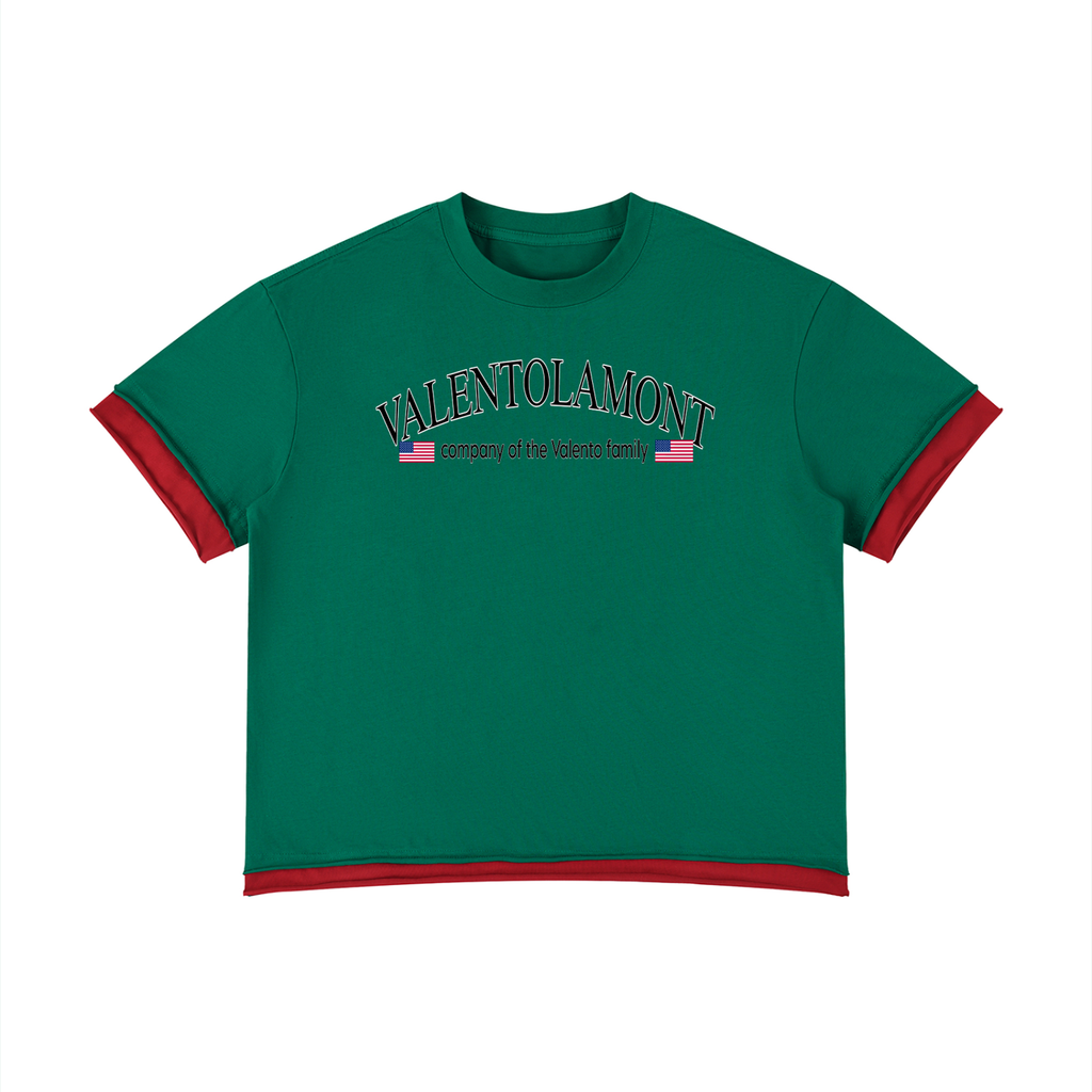 Unisex Boxy Color Block T-Shirt