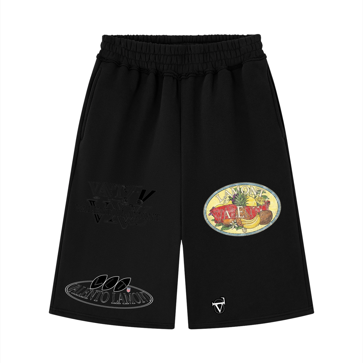 V  Raw Edge Fleece Shorts