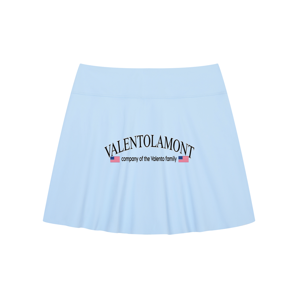 Women's A-Line Contrast Panel Slit Skirt