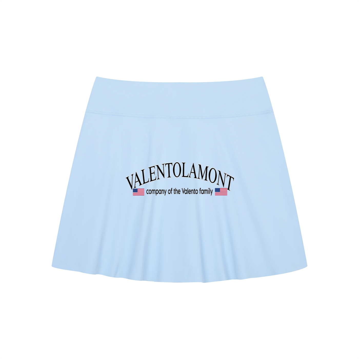 Women's A-Line Contrast Panel Slit Skirt