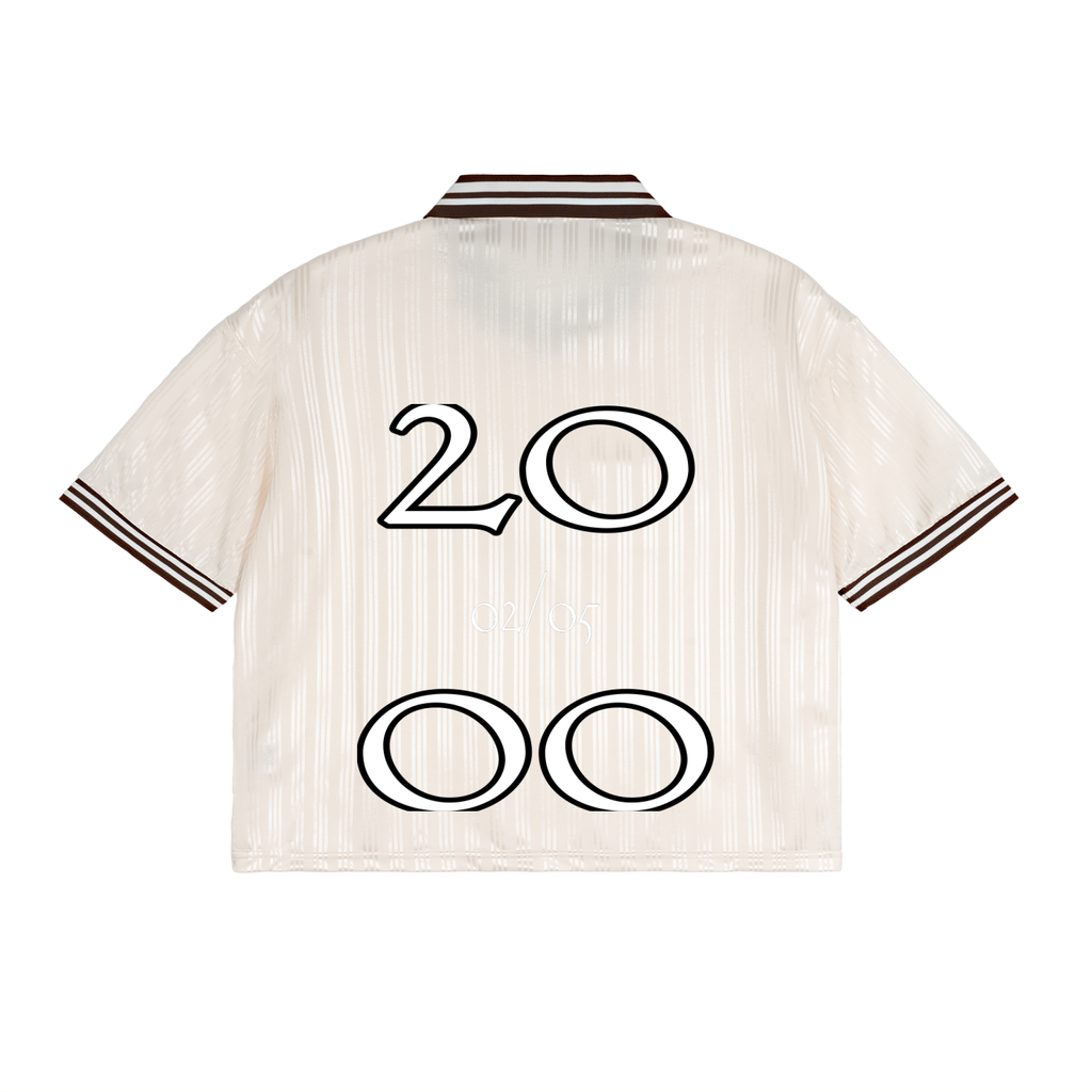 Contrast Stripes Polo Collar T-Shirt